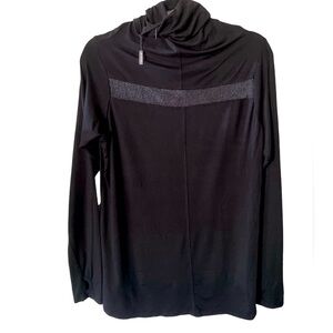 Benjamin Jay cow neck shirt black size medium
